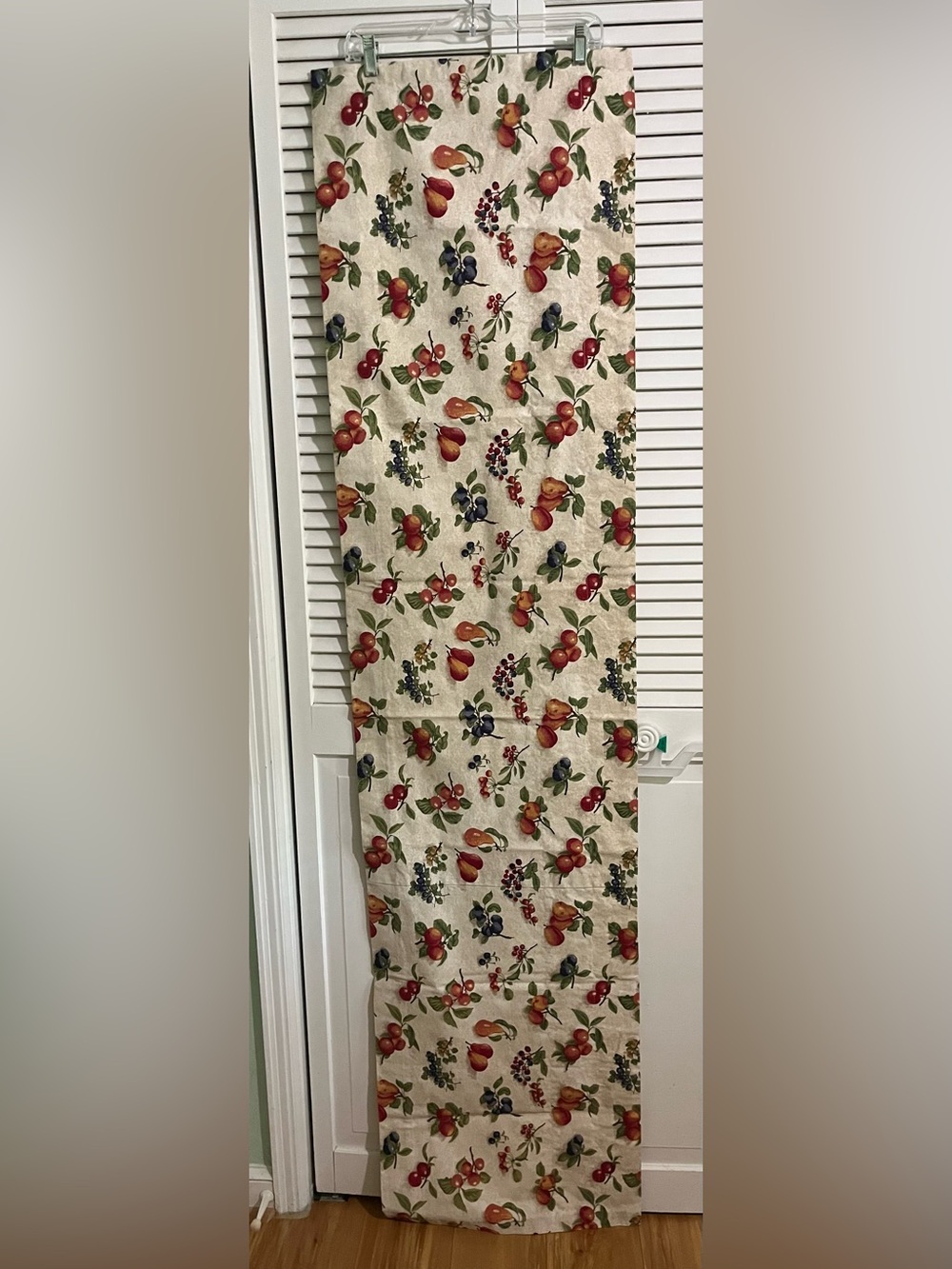 Set of 2 Longaberger fruit medley valances 73 x 18